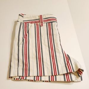 LOFT striped riviera shorts
